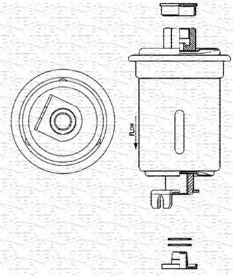 MAGNETI MARELLI 213908908320 -  Топливный фильтр